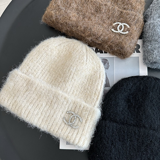シャネルスーパーコピー ラインストーンウールニット帽