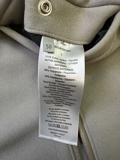 ディオール DIOR タオル刺繍パッチワークレザージャケットベースボールユニフォーム