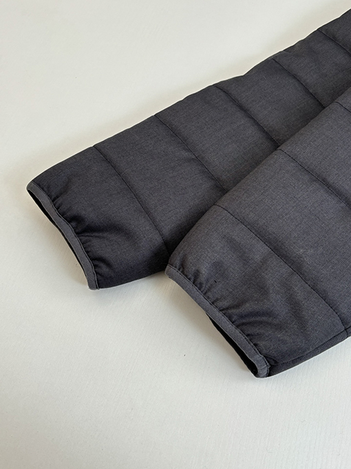 ルイヴィトン 襟付きキルティングコットンコート