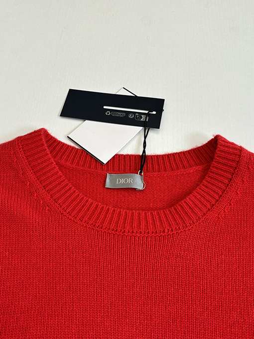 ディオールスーパーコピー Obilque 新作パッチワークレターポケットエルボーニットセーター