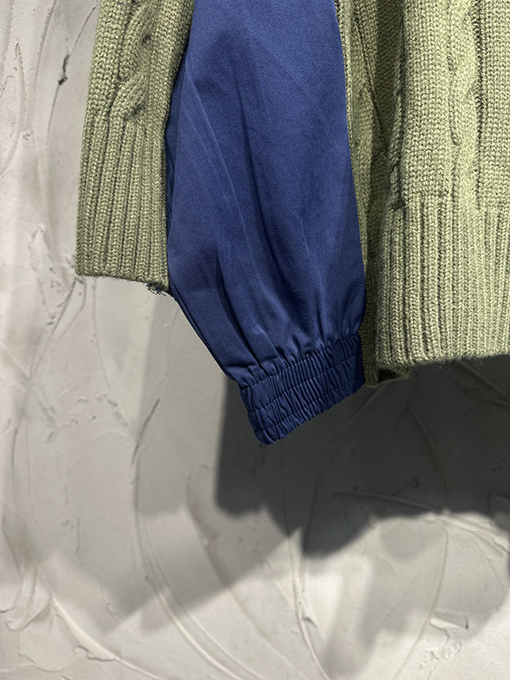 バレンシアガ Balenciaga Demna 新しいセーターパッチワークニットカーディガン