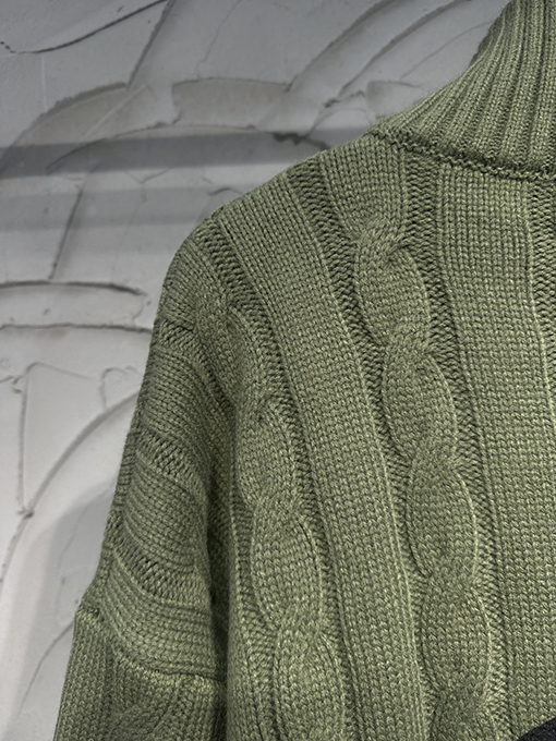 バレンシアガ Balenciaga Demna 新しいセーターパッチワークニットカーディガン