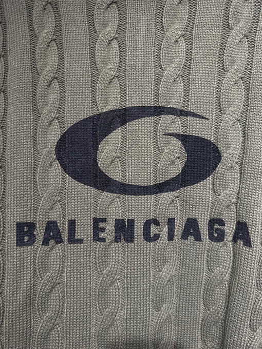 バレンシアガ Balenciaga Demna 新しいセーターパッチワークニットカーディガン