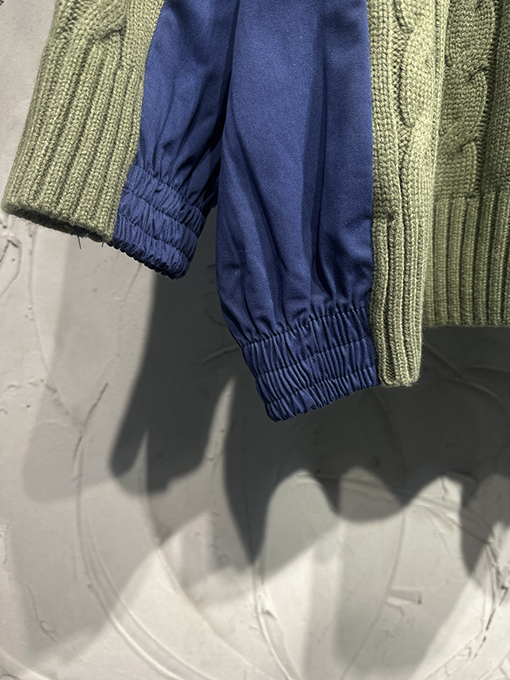 バレンシアガ Balenciaga Demna 新しいセーターパッチワークニットカーディガン