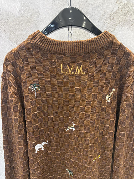 ルイヴィトン 新作のラウンドネック、ズートピア刺繍ニットセーター