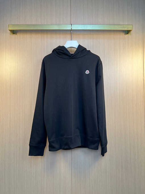 モンクレール 無地ロゴパッチパーカー