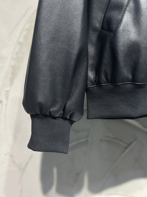 バレンシアガ Balenciaga LUXURY 新作パッチワークレザー刺繍スタンドカラーボンバージャケット