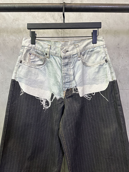 アクネストゥディオズ Acne Studios 3D プリントドレスパンツ/フェイクツーピースジーンズ