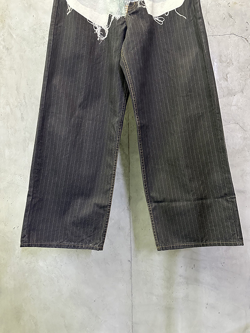 アクネストゥディオズ Acne Studios 3D プリントドレスパンツ/フェイクツーピースジーンズ