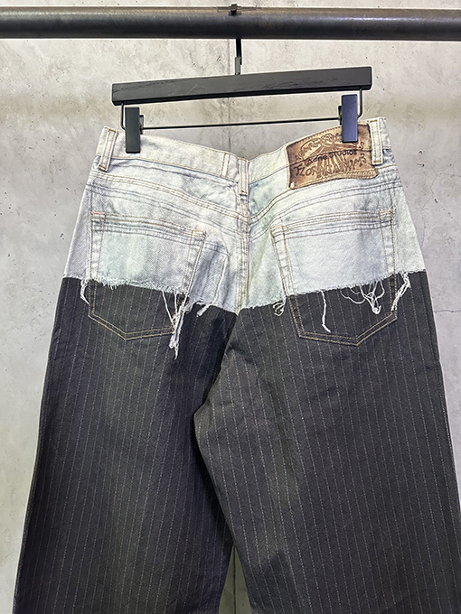 アクネストゥディオズ Acne Studios 3D プリントドレスパンツ/フェイクツーピースジーンズ