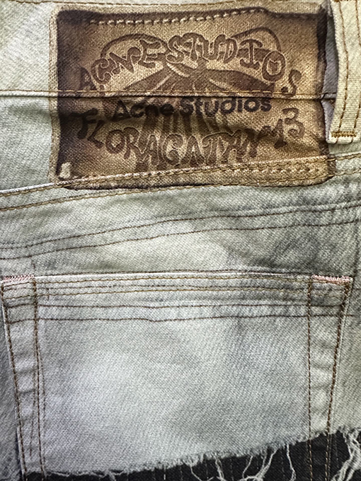 アクネストゥディオズ Acne Studios 3D プリントドレスパンツ/フェイクツーピースジーンズ