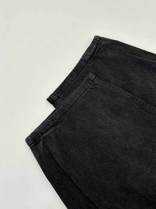 ロエベ デニムレザーラベルベルトジーンズ