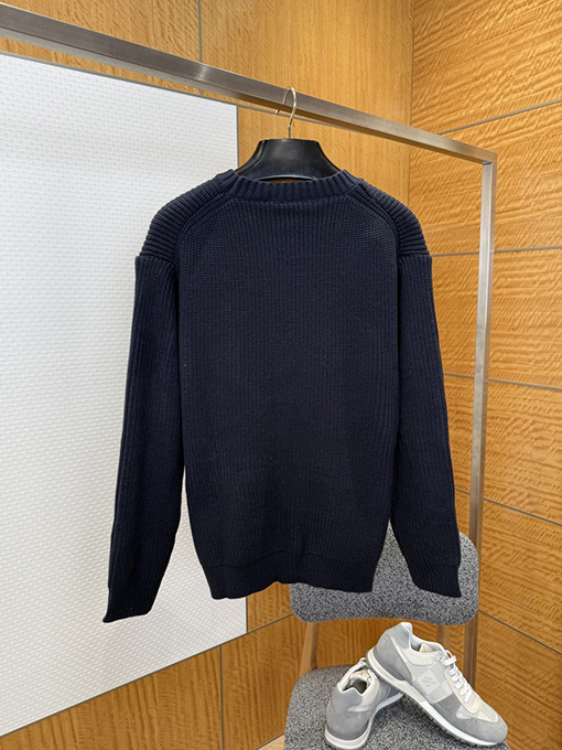 フェンディ FENDI 文字アップリケ刺繍ワッフルニットセーター