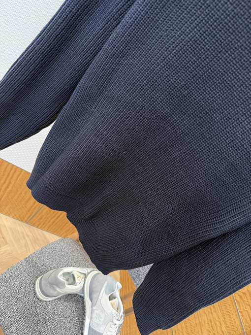 フェンディ FENDI 文字アップリケ刺繍ワッフルニットセーター