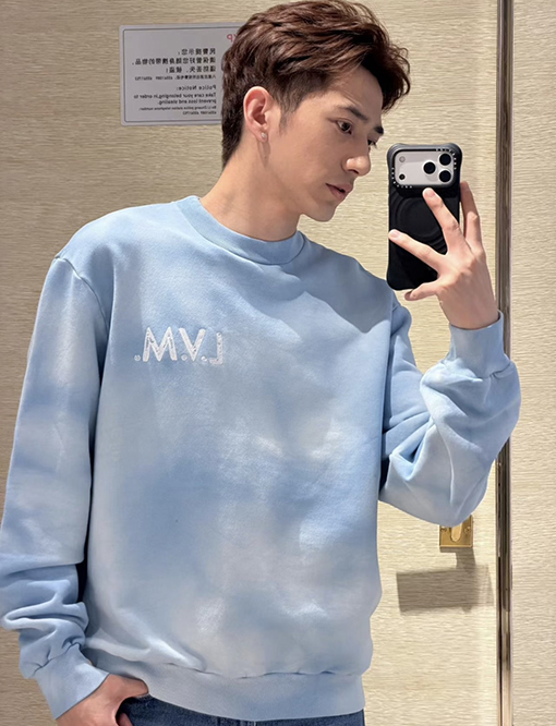 ルイヴィトンスーパーコピー タイダイ刺繍クルーネックスウェットシャツ