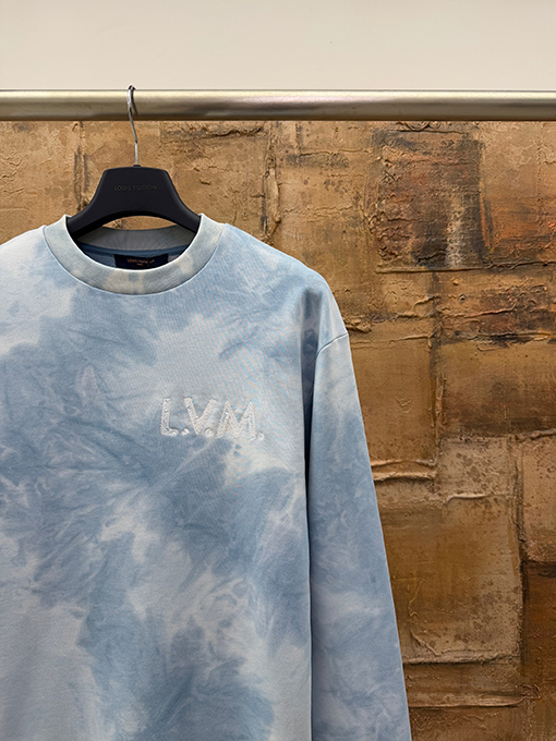 ルイヴィトンスーパーコピー タイダイ刺繍クルーネックスウェットシャツ