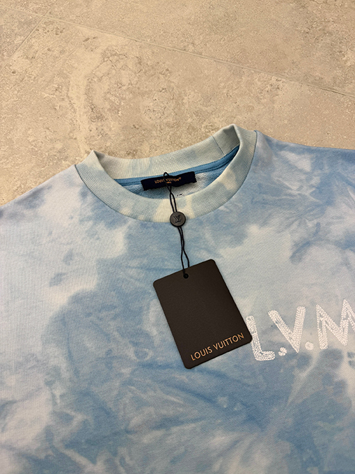 ルイヴィトンスーパーコピー タイダイ刺繍クルーネックスウェットシャツ