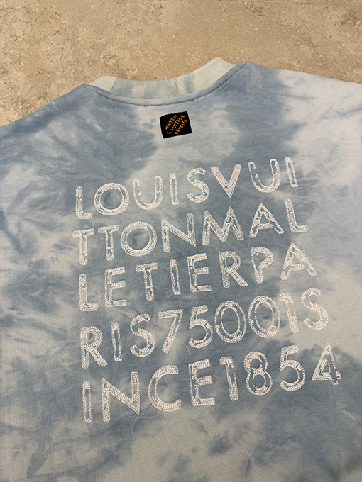 ルイヴィトンスーパーコピー タイダイ刺繍クルーネックスウェットシャツ