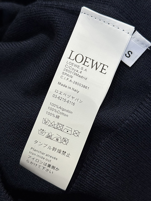 ロエベコピー 刺繍ロゴニットセーター