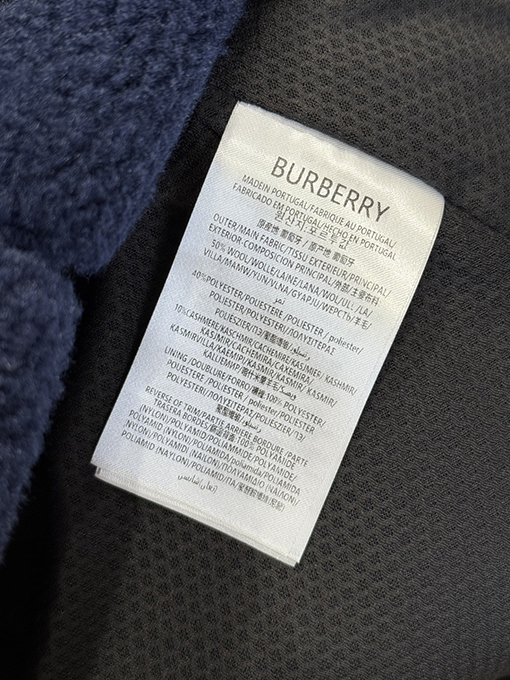 バーバリー 乗馬刺繍入りジップアップスタンドカラージャケット