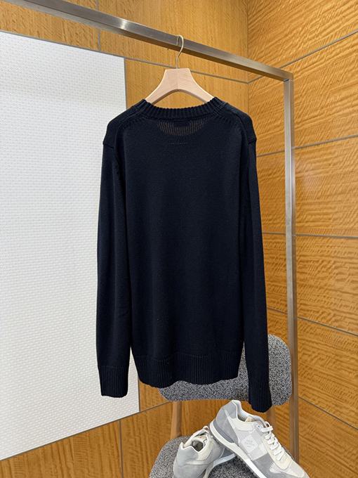 バーバリースーパーコピー 乗馬ロゴ刺繍クルーネックニットセーター