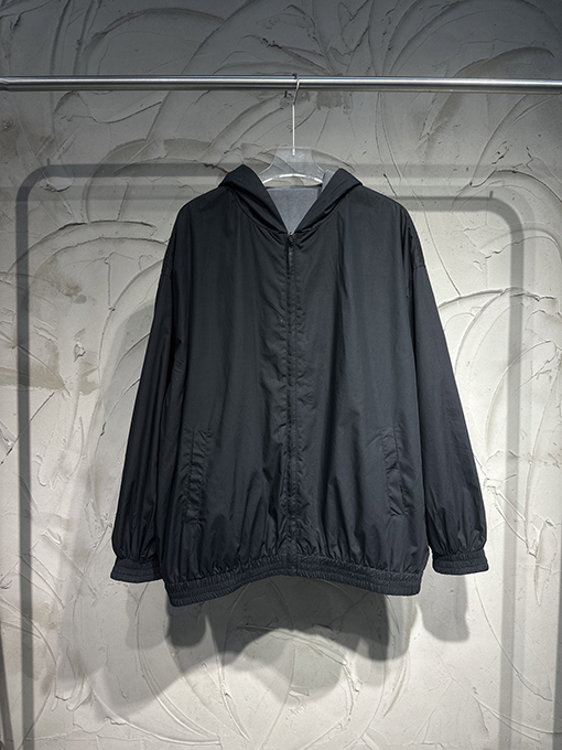 バレンシアガコピー両面  フリース裏地付きリバーシブルフード付きトレンチコート