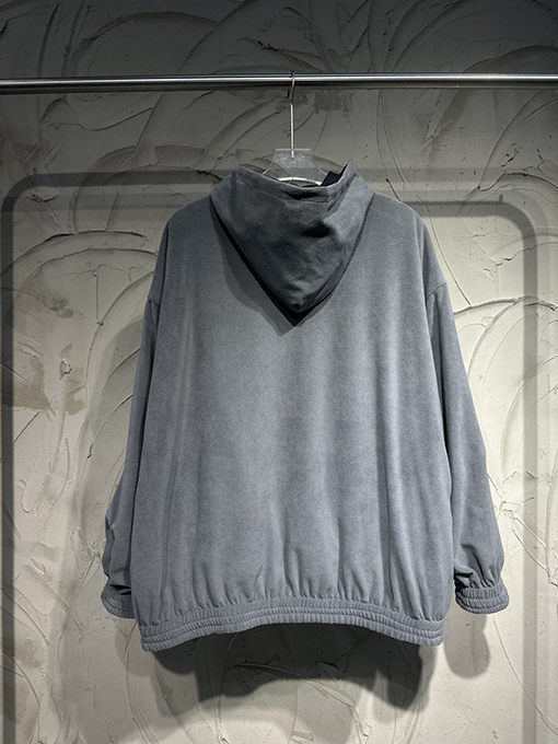 バレンシアガコピー両面  フリース裏地付きリバーシブルフード付きトレンチコート