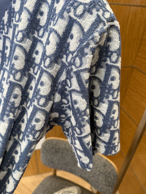 ディオールスーパーコピー モノグラムプリントのオールオーバーニット半袖Tシャツ