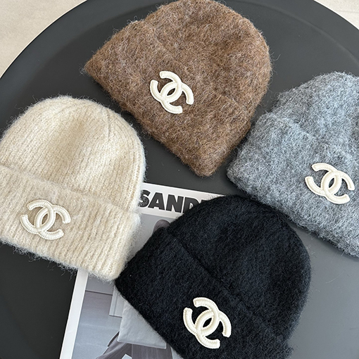 シャネル 柔らかいウールのニット帽