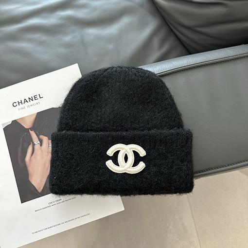 シャネル 柔らかいウールのニット帽