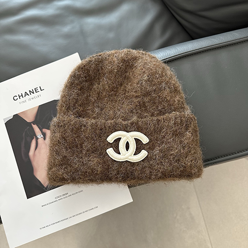シャネル 柔らかいウールのニット帽