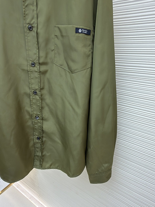 プラダスーパーコピー 三角ロゴ長袖シャツ