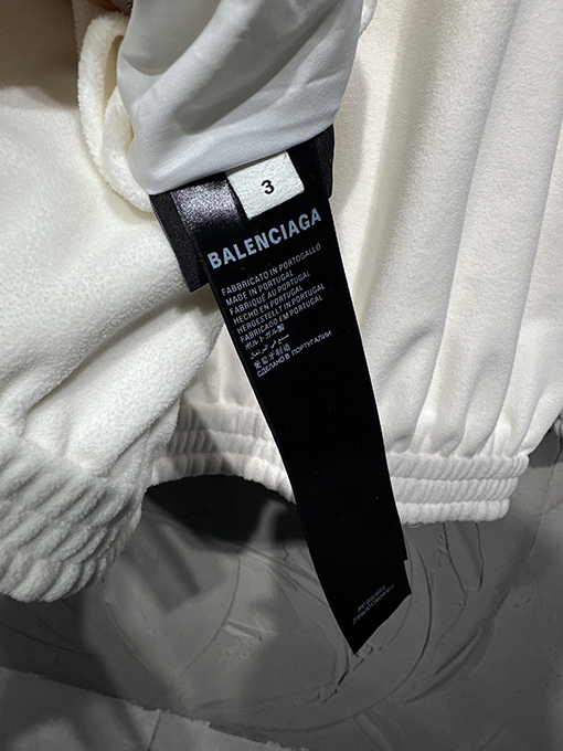 バレンシアガ Balenciaga 両面リバーシブルフリース裏地トレンチコート