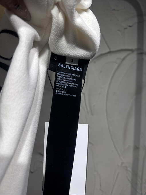 バレンシアガ Balenciaga 両面刺繍の文字りフリース裏地付きサーマルパンツ