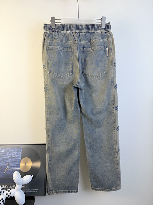 バレンシアガコピー 新モデルゆったりとしたワイドレッグストレートジーンズ
