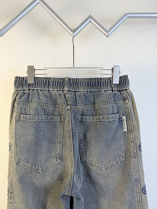 バレンシアガコピー 新モデルゆったりとしたワイドレッグストレートジーンズ