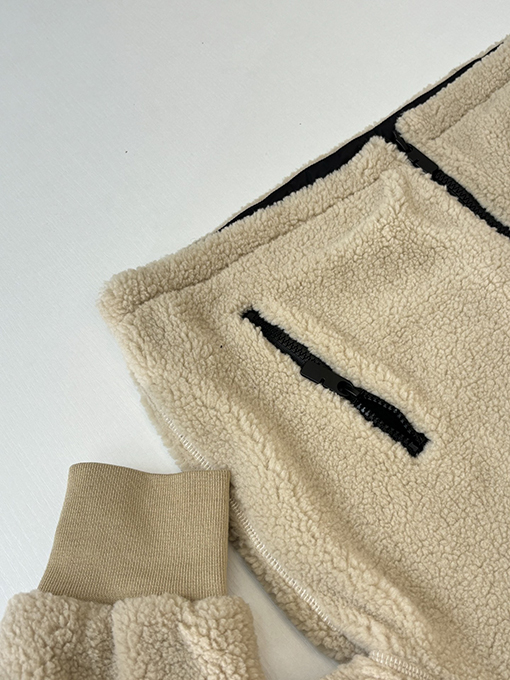 バーバリー レディース馬術騎士ロゴ ウール＆カシミア混紡フリースコート