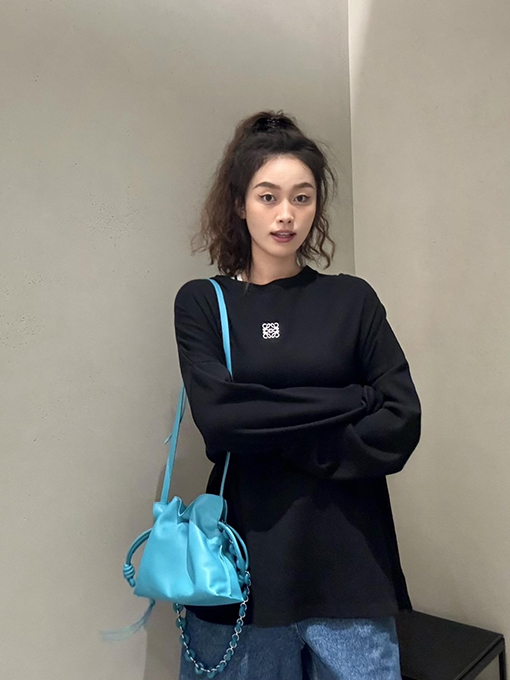 ロエベ 刺繍り長袖シャツ