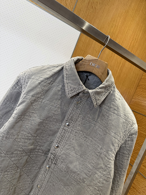 ディオールスーパーコピー ダイヤモンド柄コーデュロイシャツジャケット