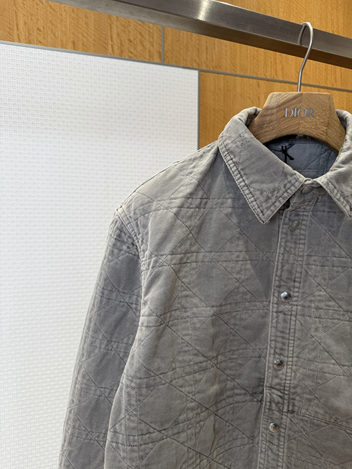 ディオールスーパーコピー ダイヤモンド柄コーデュロイシャツジャケット