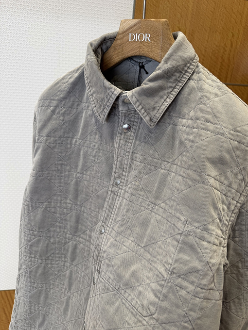 ディオールスーパーコピー ダイヤモンド柄コーデュロイシャツジャケット