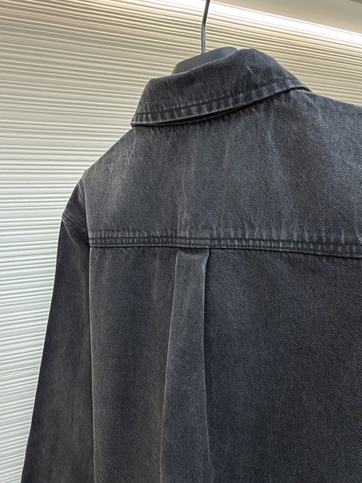 グッチ トリムポケット付きウォッシュコットンデニムジャケット