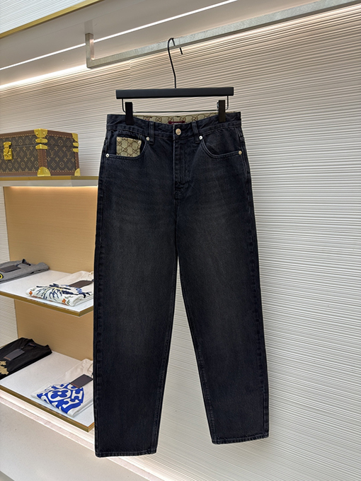 グッチコピー ウォッシュドコットンデニムジーンズ