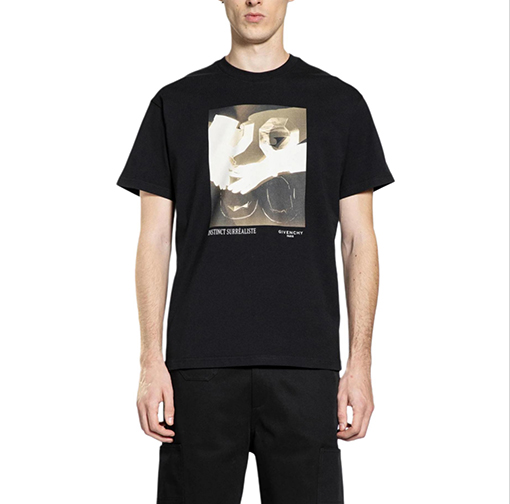 ジバンシイ プリントクルーネック半袖Tシャツ