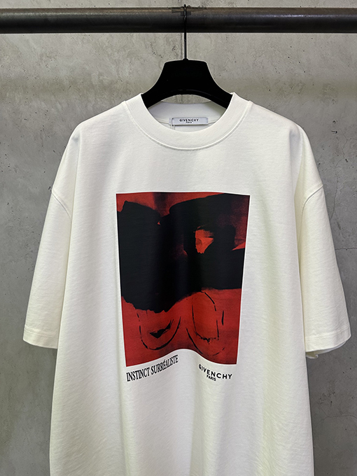 ジバンシイ プリントクルーネック半袖Tシャツ