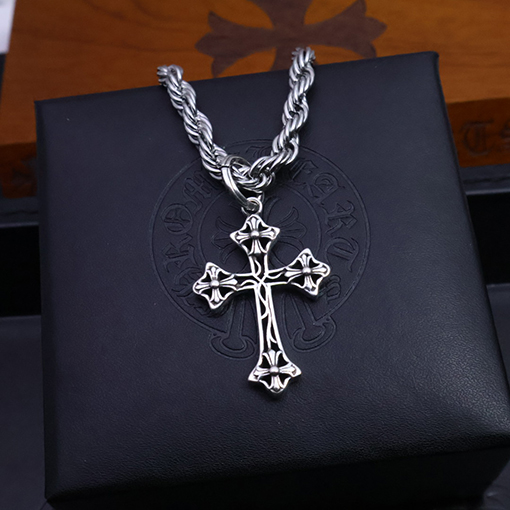 クロムハーツコピー 編み込みチェーンネックレス