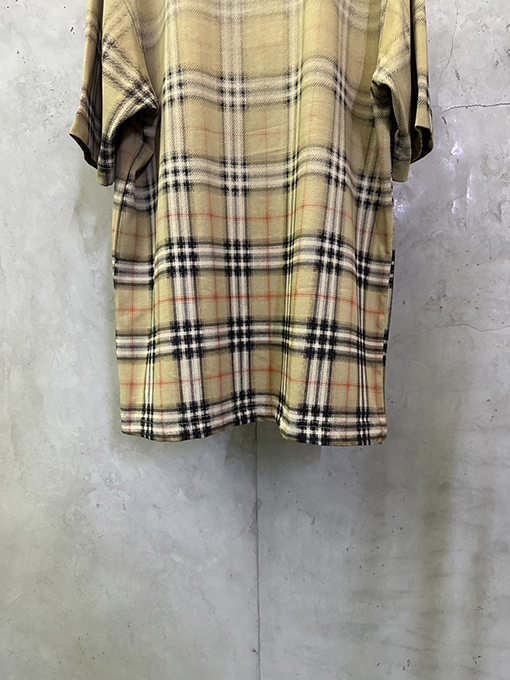 バーバリースーパーコピー チェック柄プリント半袖Tシャツ