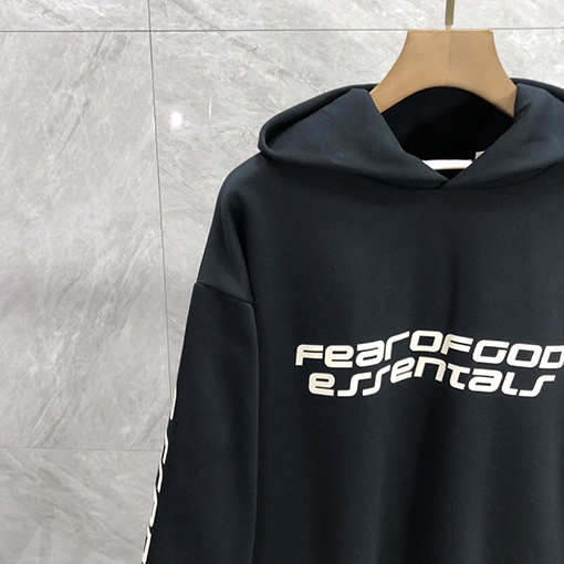 フィアオブゴッド FOG ESSENTIALS ESSENTIALS キリンアームグルーレター裏起毛フード付きスウェットシャツ