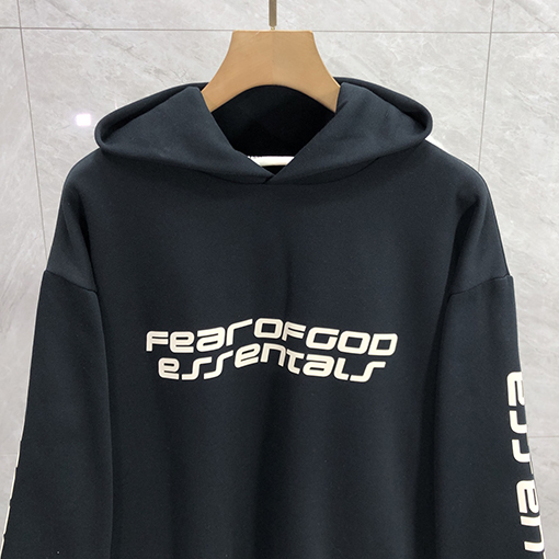 フィアオブゴッド FOG ESSENTIALS ESSENTIALS キリンアームグルーレター裏起毛フード付きスウェットシャツ