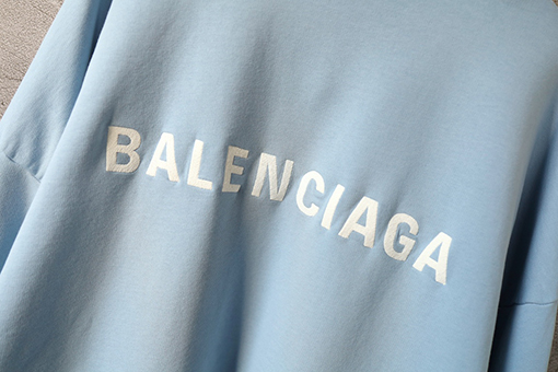 バレンシアガ BALENCIAGA 刺繍入り英語文字ジップアップフード付きスウェットシャツ